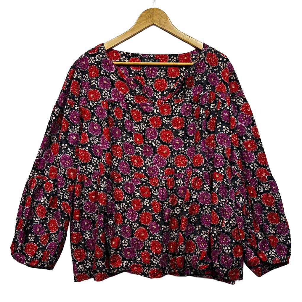 Regatta Floral Cotton Top - Size 22