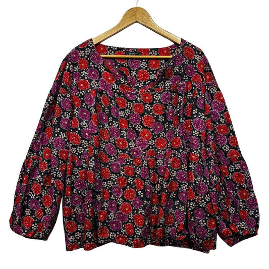 Regatta Floral Cotton Top - Size 22