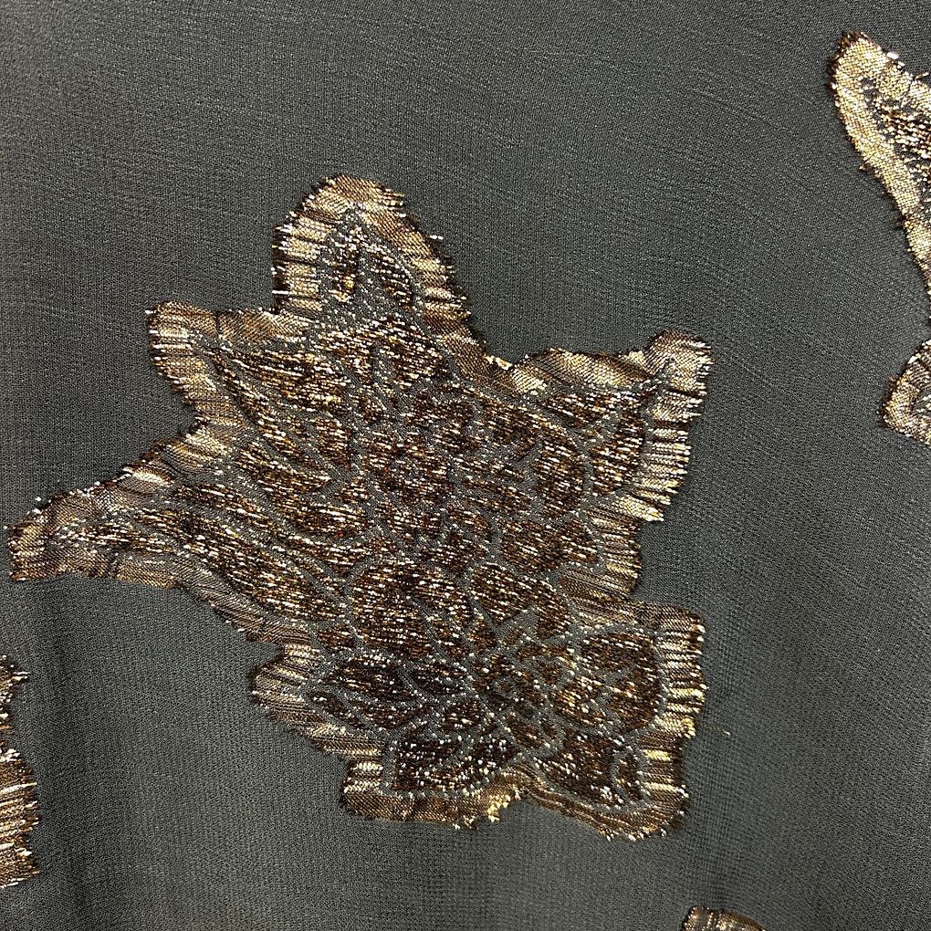 Taking Shape Black & Gold Top - Size 18