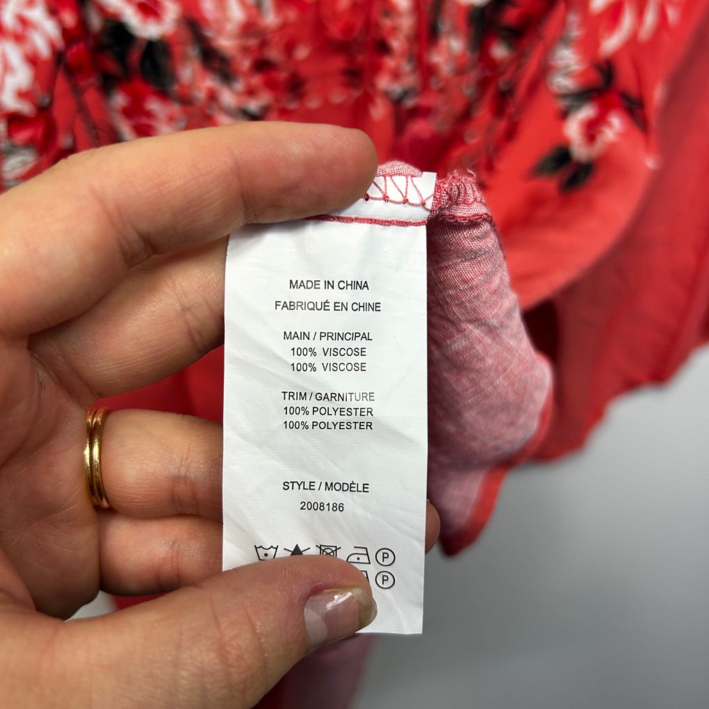 Millers Red Floral Plus Size Top - Size 18
