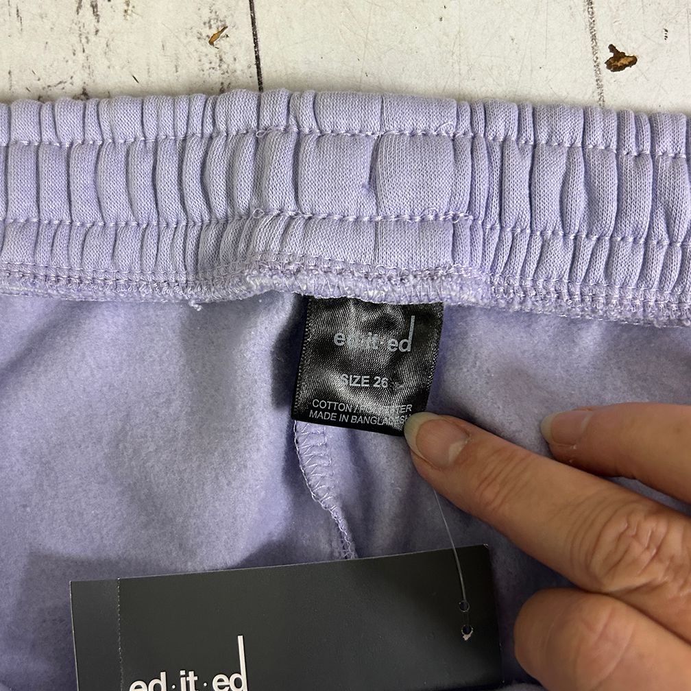 Ed.it.ed Lilac Plus Size Cotton Track Pants - Size 26