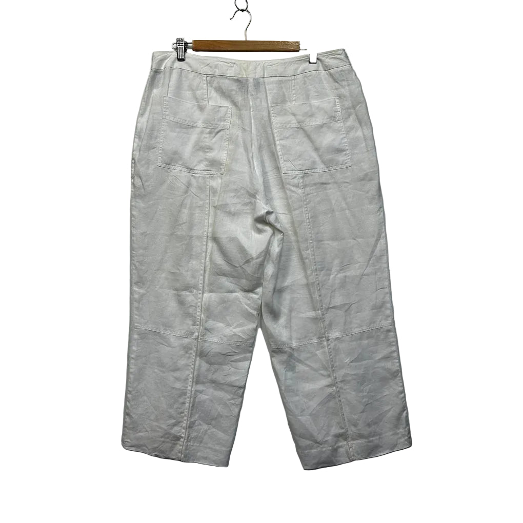 Sportscraft White Linen Pants - Size 14