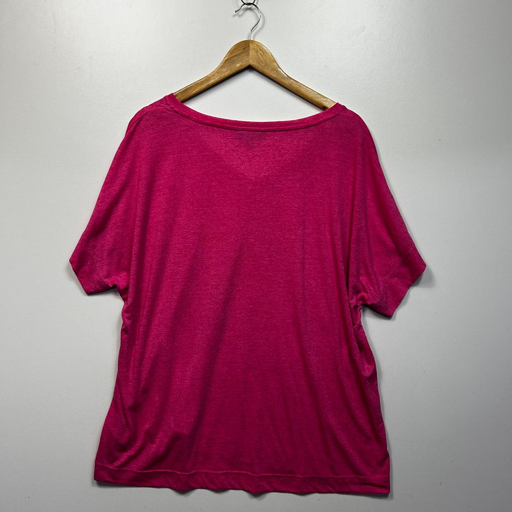 Suzanne Grae Pink Plus Size Linen Top - Size 3XL