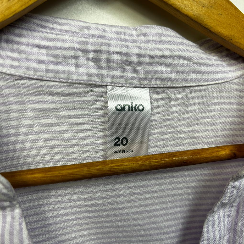 Anko Lilac Plus Size Cotton Shirt - Size 20
