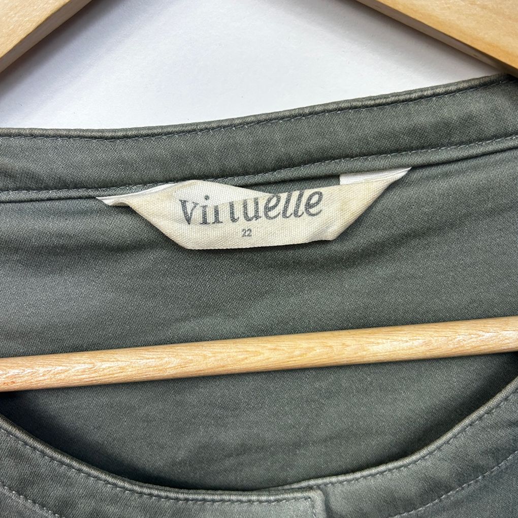 Virtuelle Khaki Cotton Jacket - Size 22