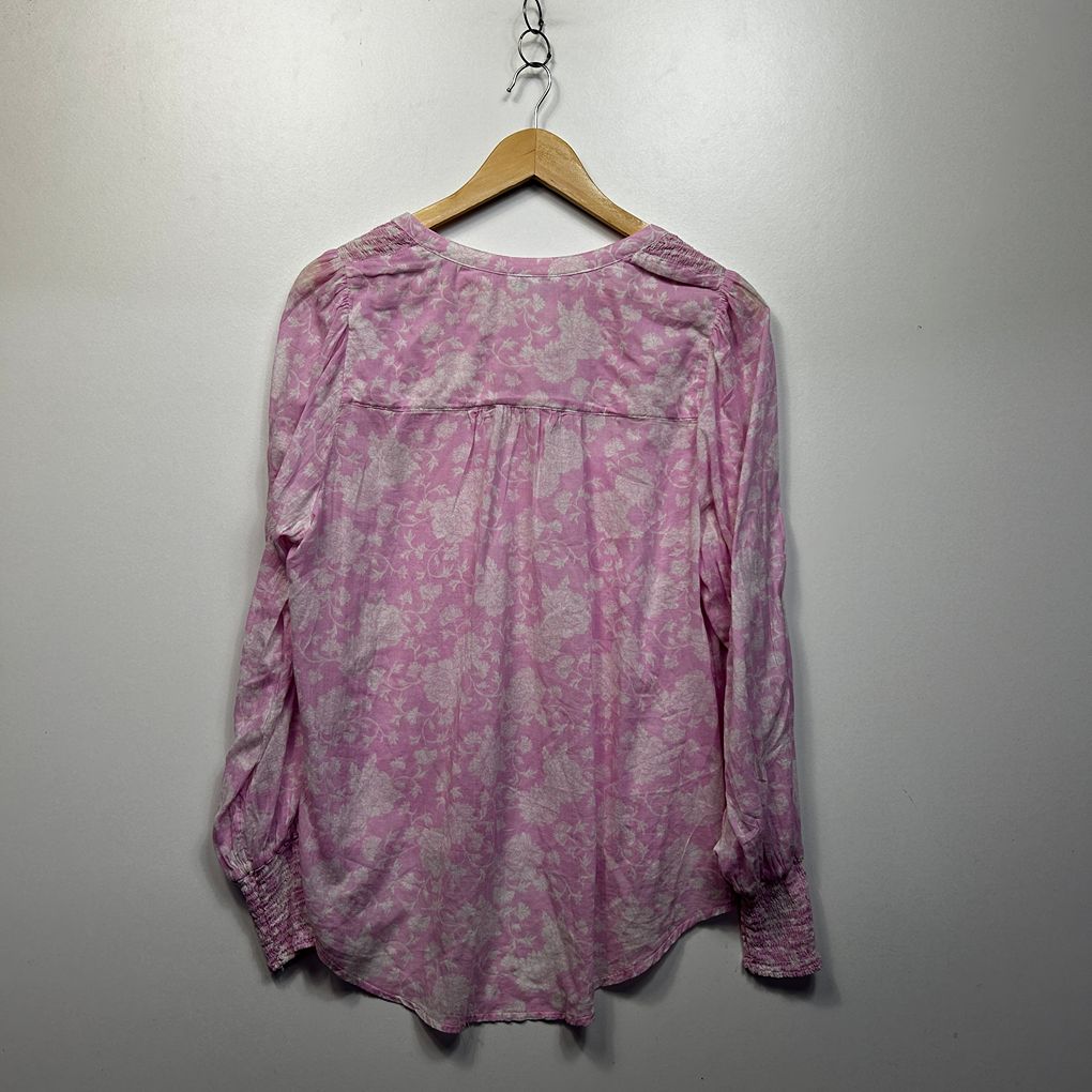 Target Pink Floral Cotton Top - Size 14