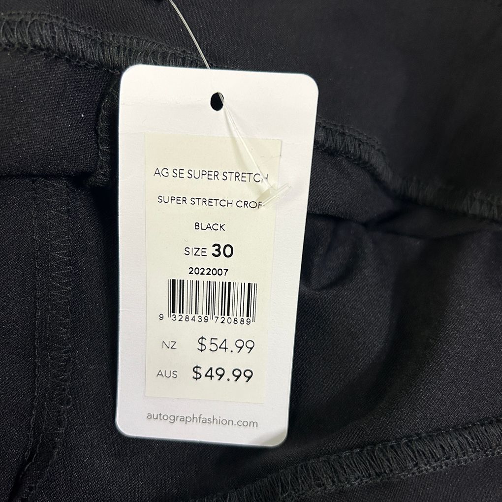 Autograph Black Plus Size Crop Pants - Size 30