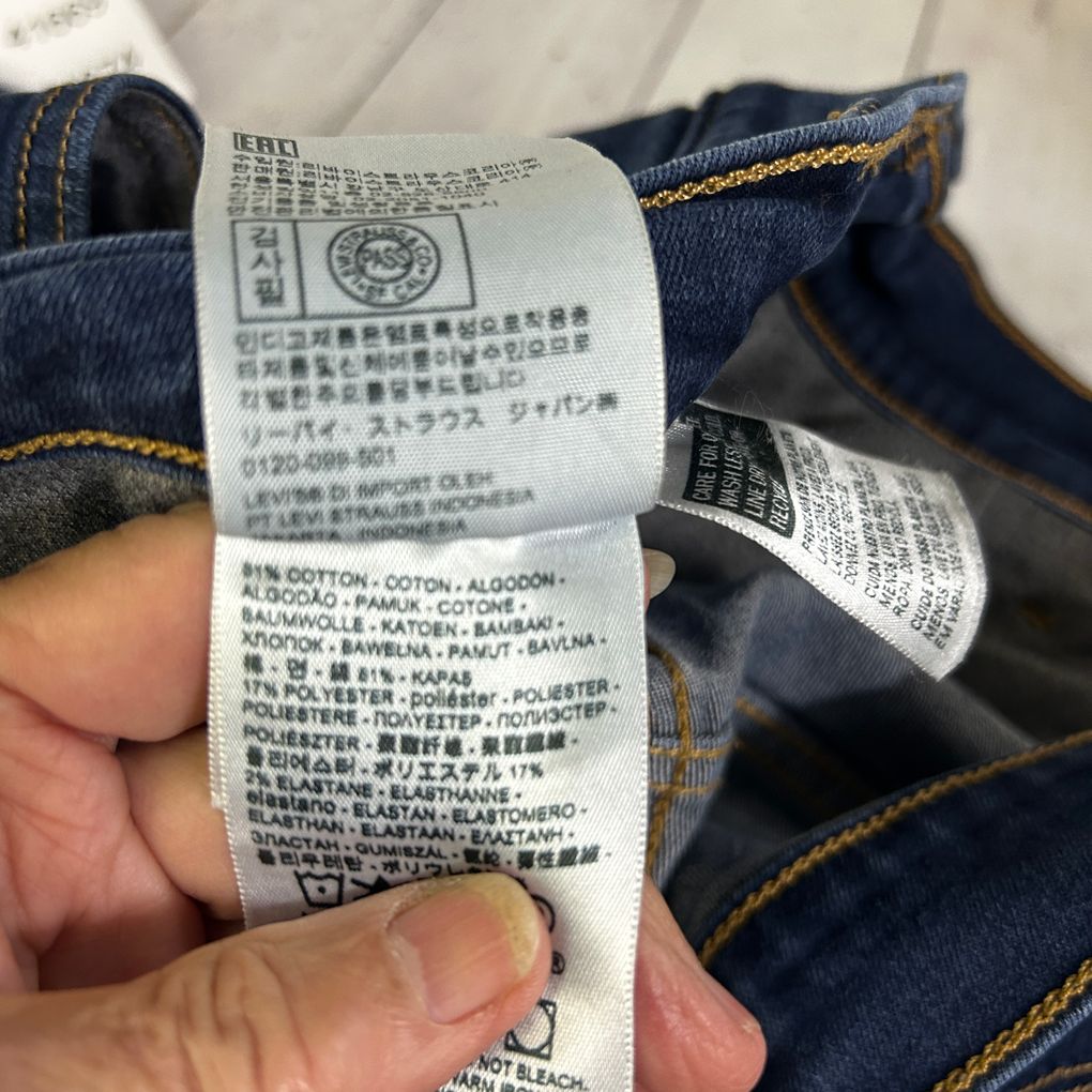 Levi's Blue Shaping Straight Leg Jeans - Size 16W