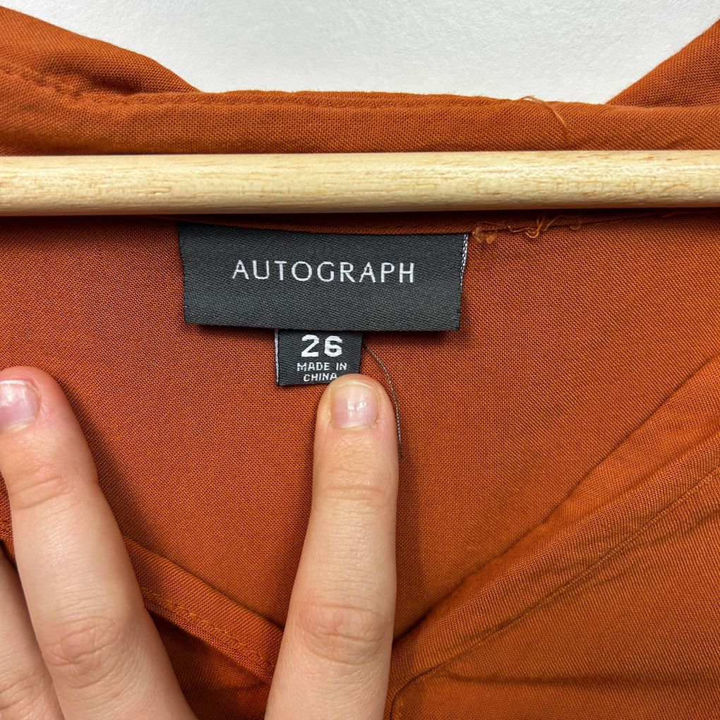 Autograph Rust Plus Size Shirt - Size 26