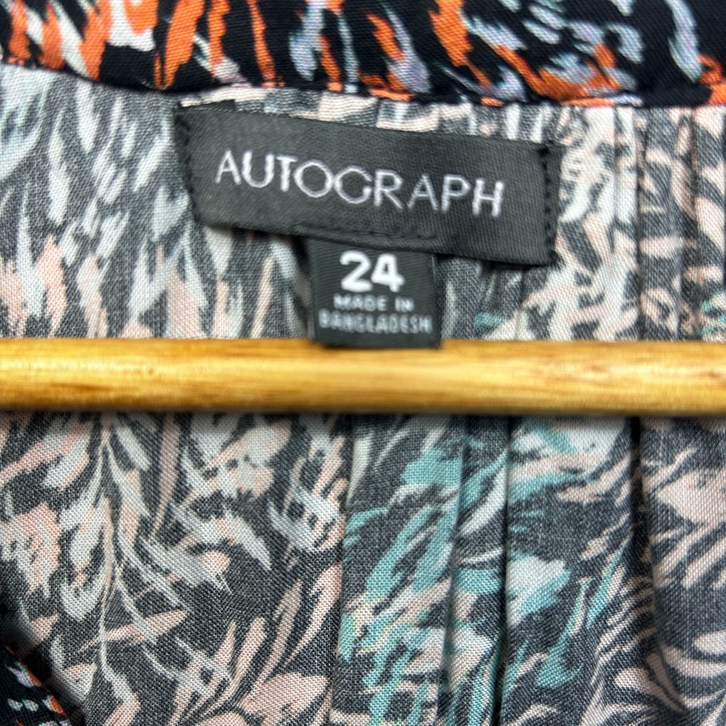 Autograph Multicoloured Print Top - Size 24