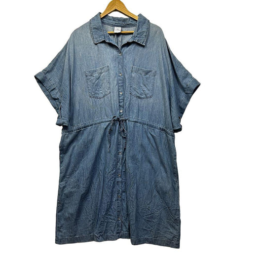 Isobelle Cotton Denim Dress - Size 26