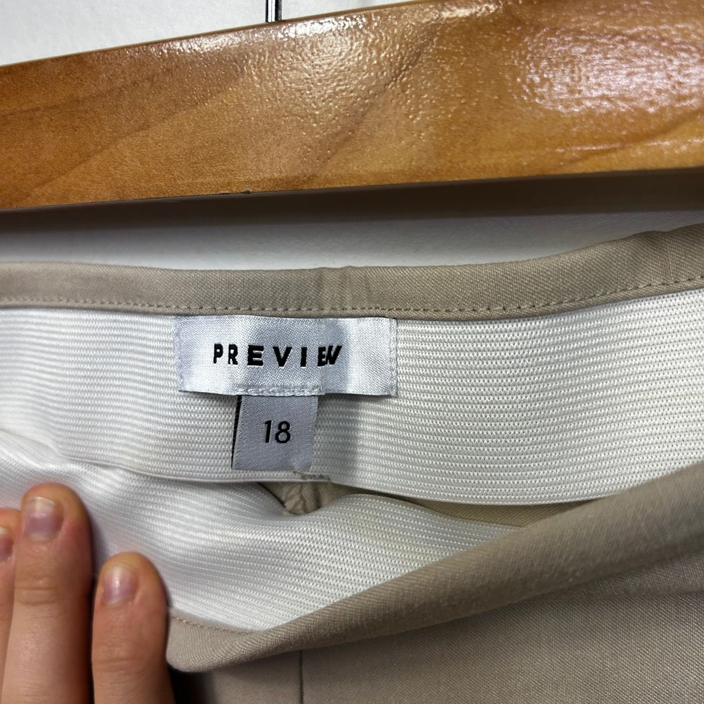 Preview Beige Plus Size Pants - Size 18