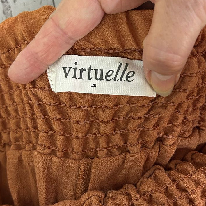 Virtuelle Rust Plus Size Cropped Pants - Size 20