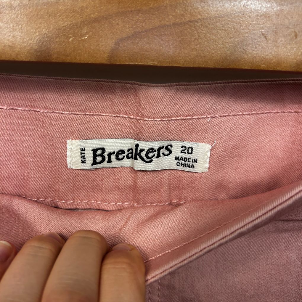 Breakers Pink Plus Size Cotton Capri Pants - Size 20