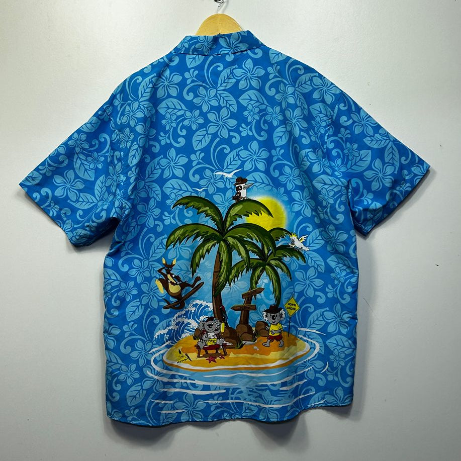 Lowes Blue Hawaiian Australian Shirt - Size 2XL