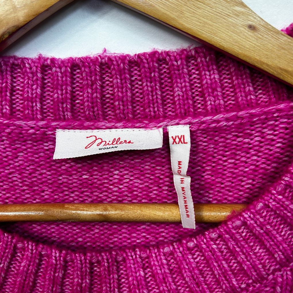 Millers Pink Plus Size Jumper - Size XXL