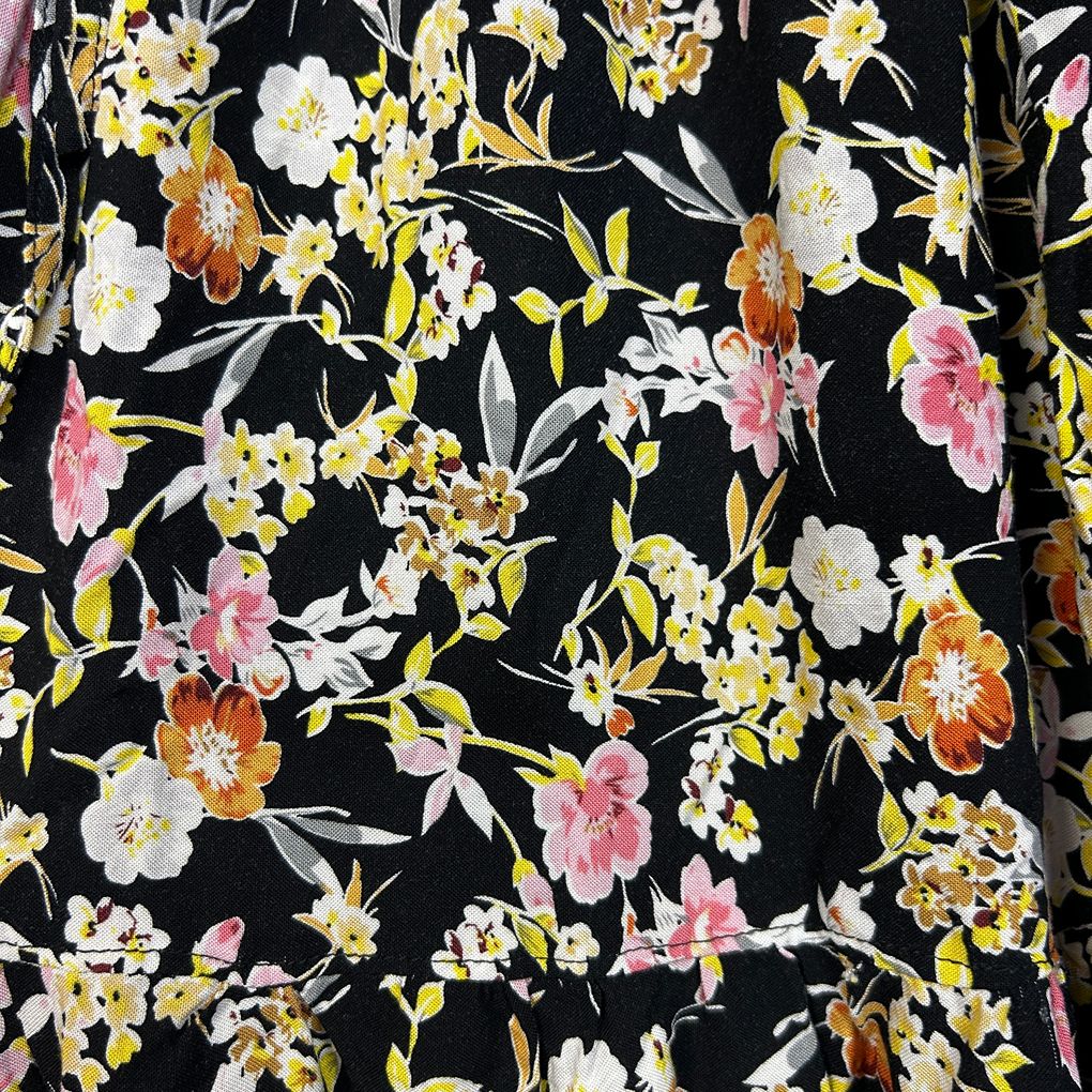 Rivers Black Floral Maxi Dress - Size 22