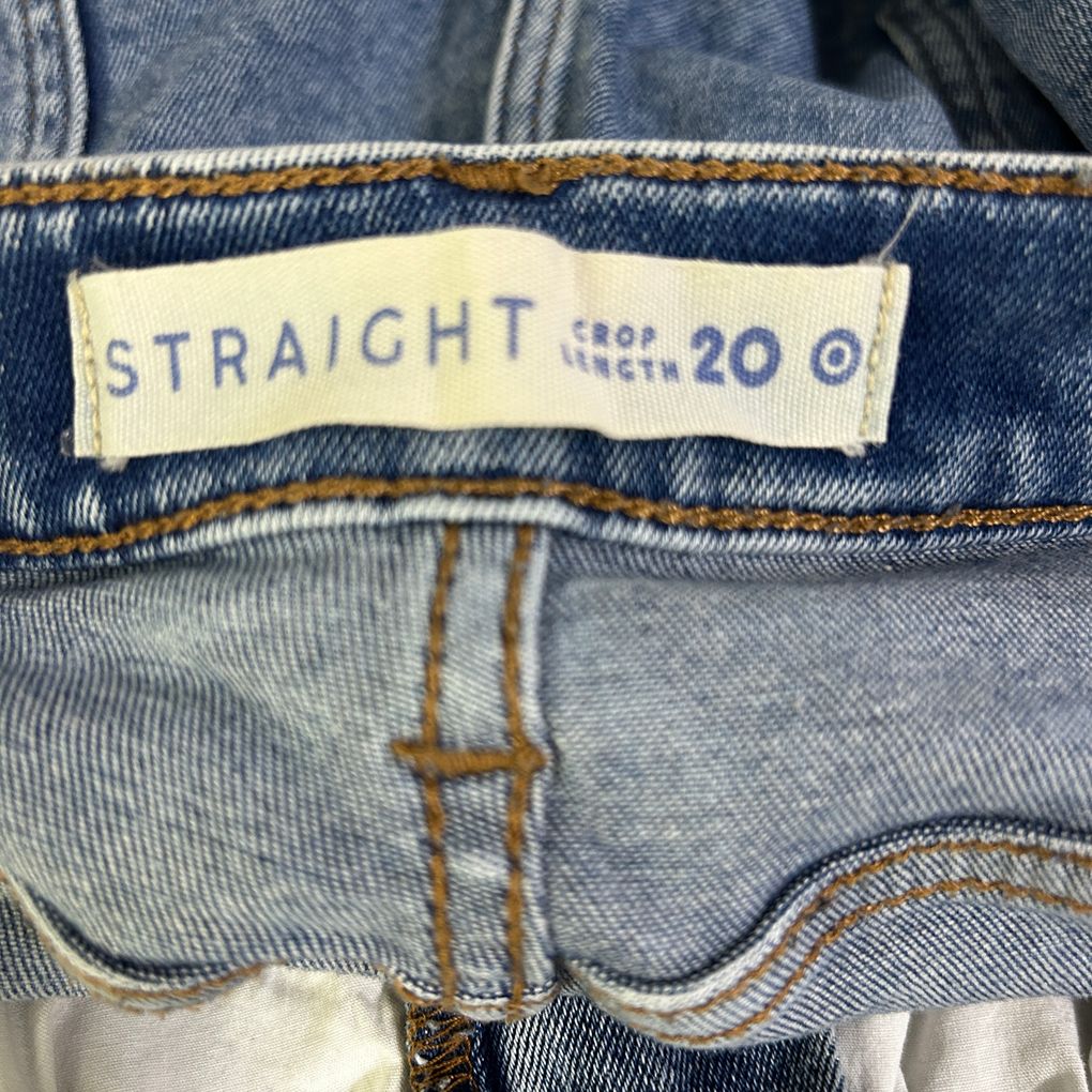 Target Blue Plus Size Straight Crop Leg Jeans - Size 20