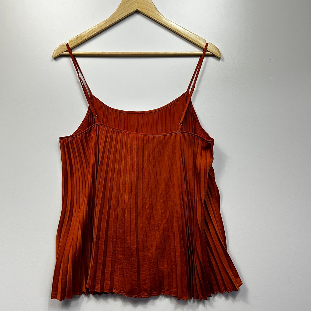 Seed Heritage Rust Pleated Top - Size 14
