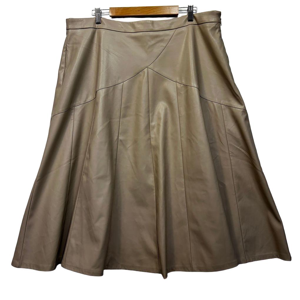 City Chic Faux Leather Skirt - Size L/20