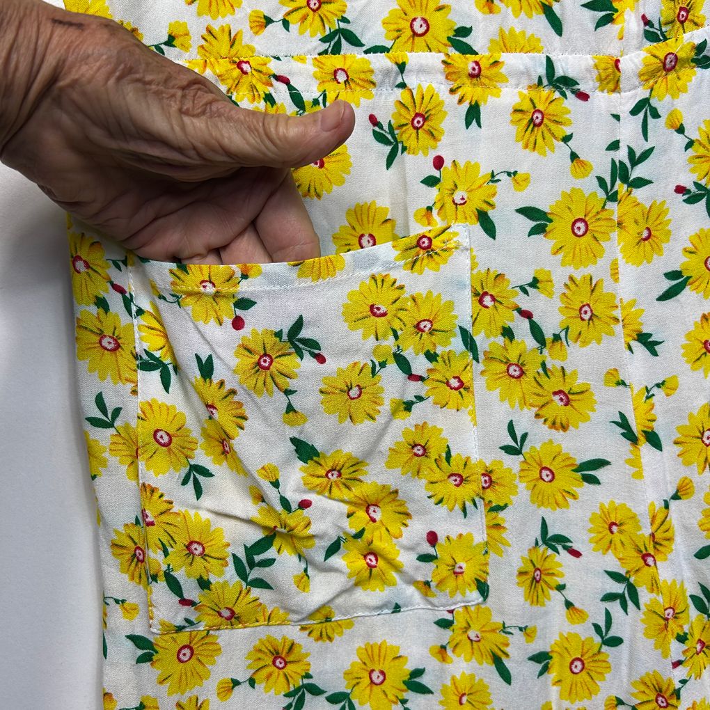 Boho Australia Yellow Sunflower Jumpsuit - Size L