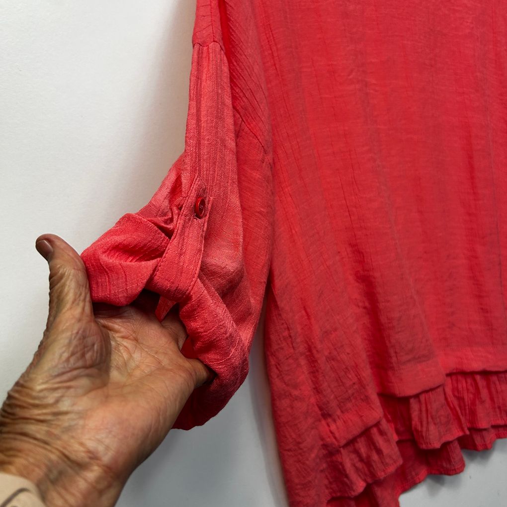 Autograph Coral Plus Size Top - Size 18