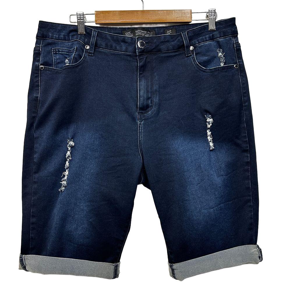 City Chic Denim Shorts - Size 18