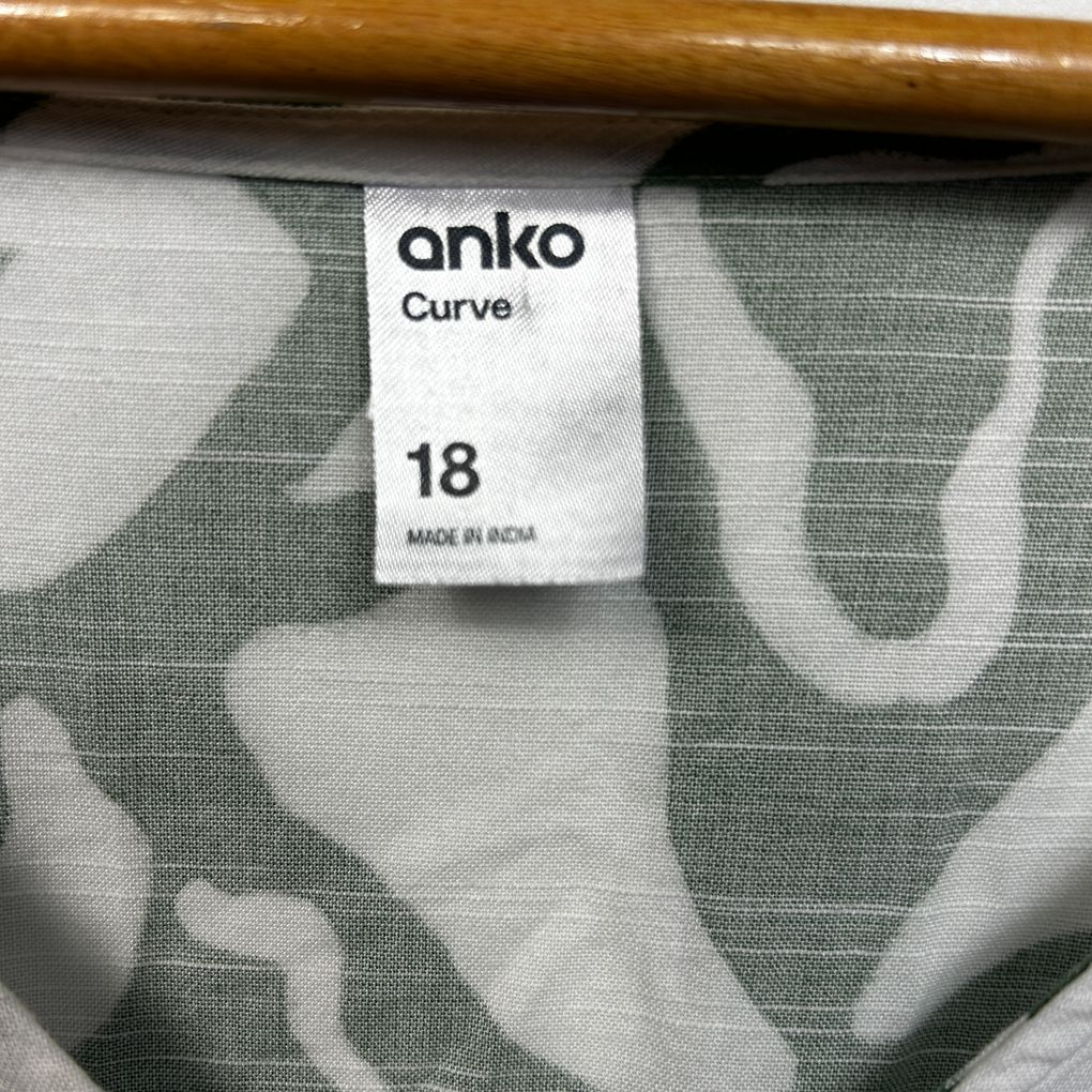 Anko Green Cotton Dress - Size 18