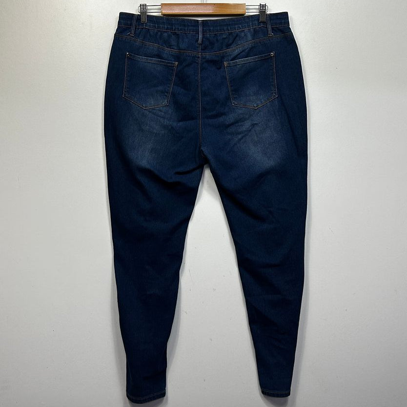 Rockmans Blue Plus Size Jeans - Size 18