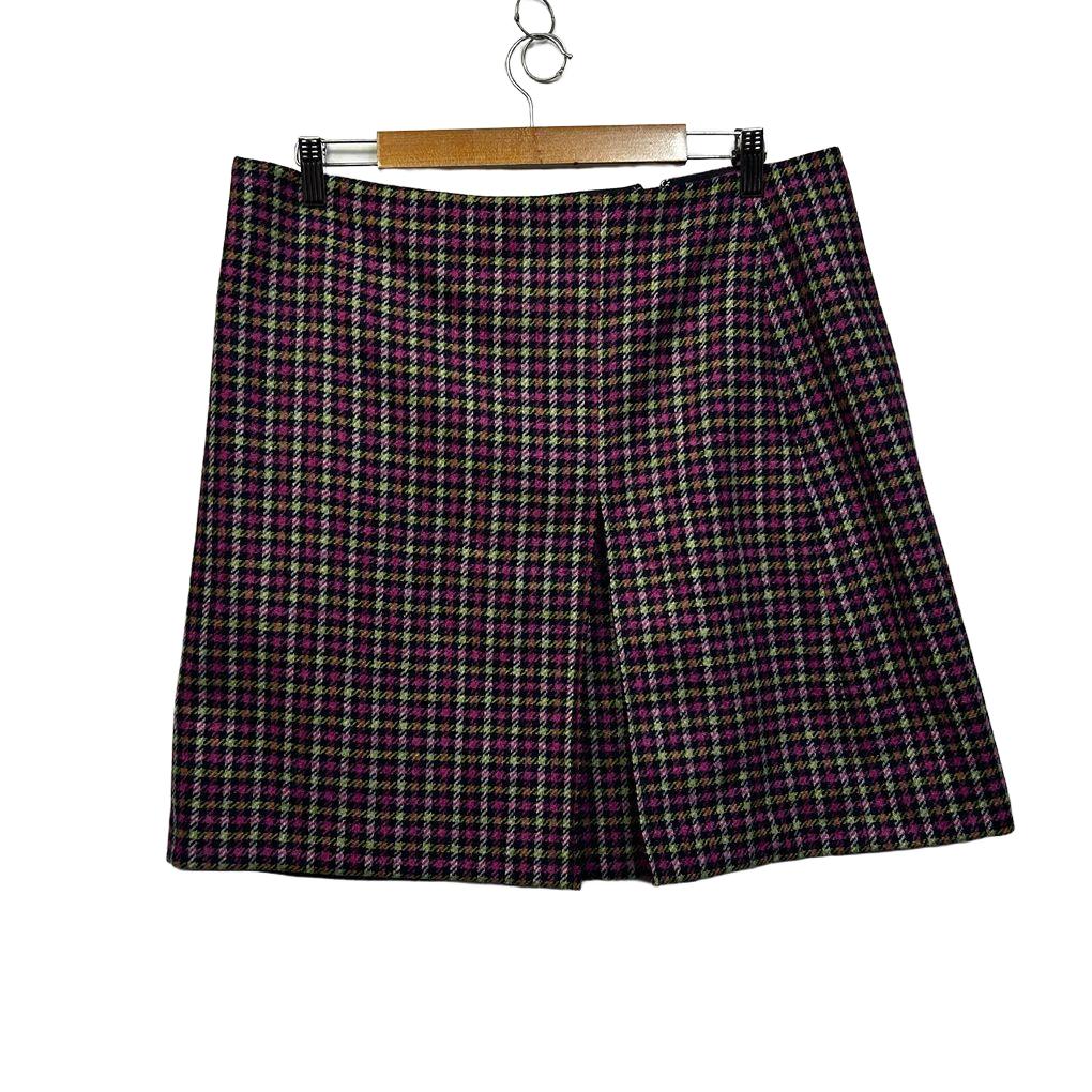 Hobbs Multicoloured Check Short Mini Skirt - Size 16