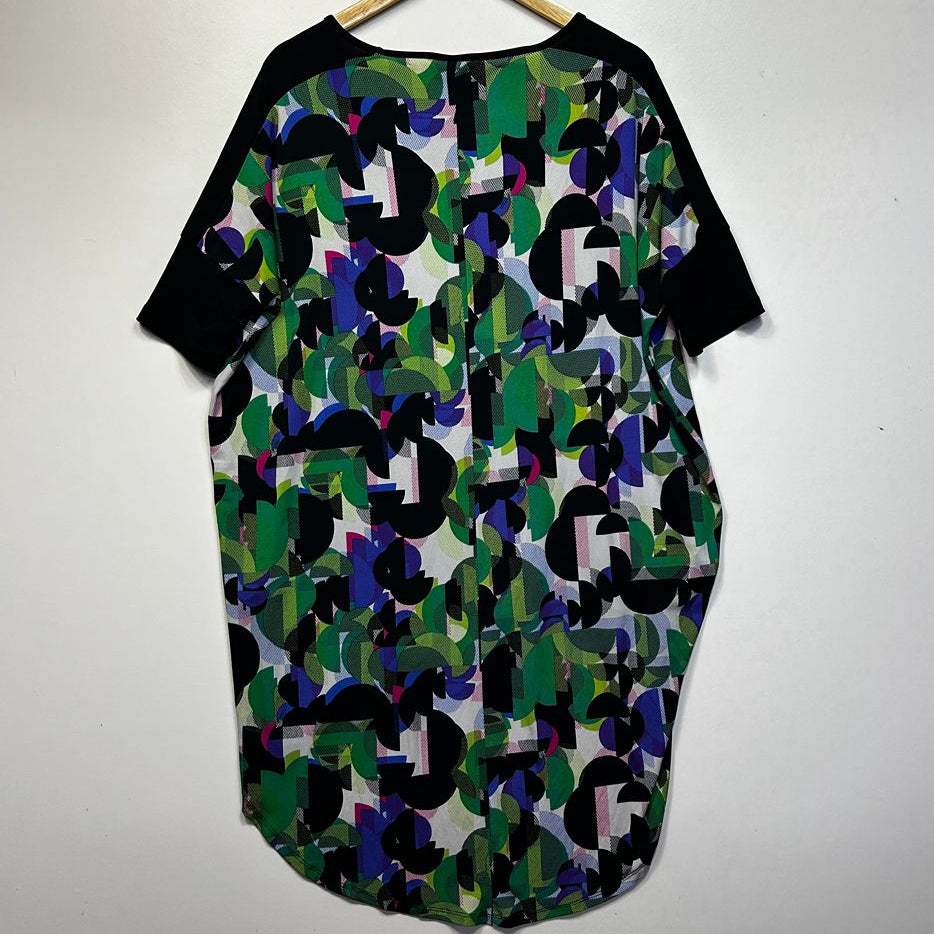 Taking Shape Multicoloured Print Top - Size 12/XXS