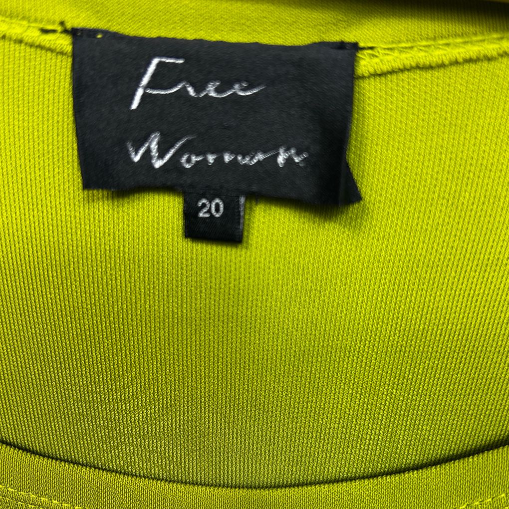 Free Woman Lime and Black Top - Size 20