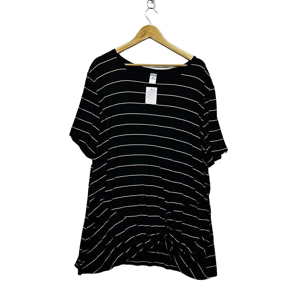 Alexia Striped Top - Size 26