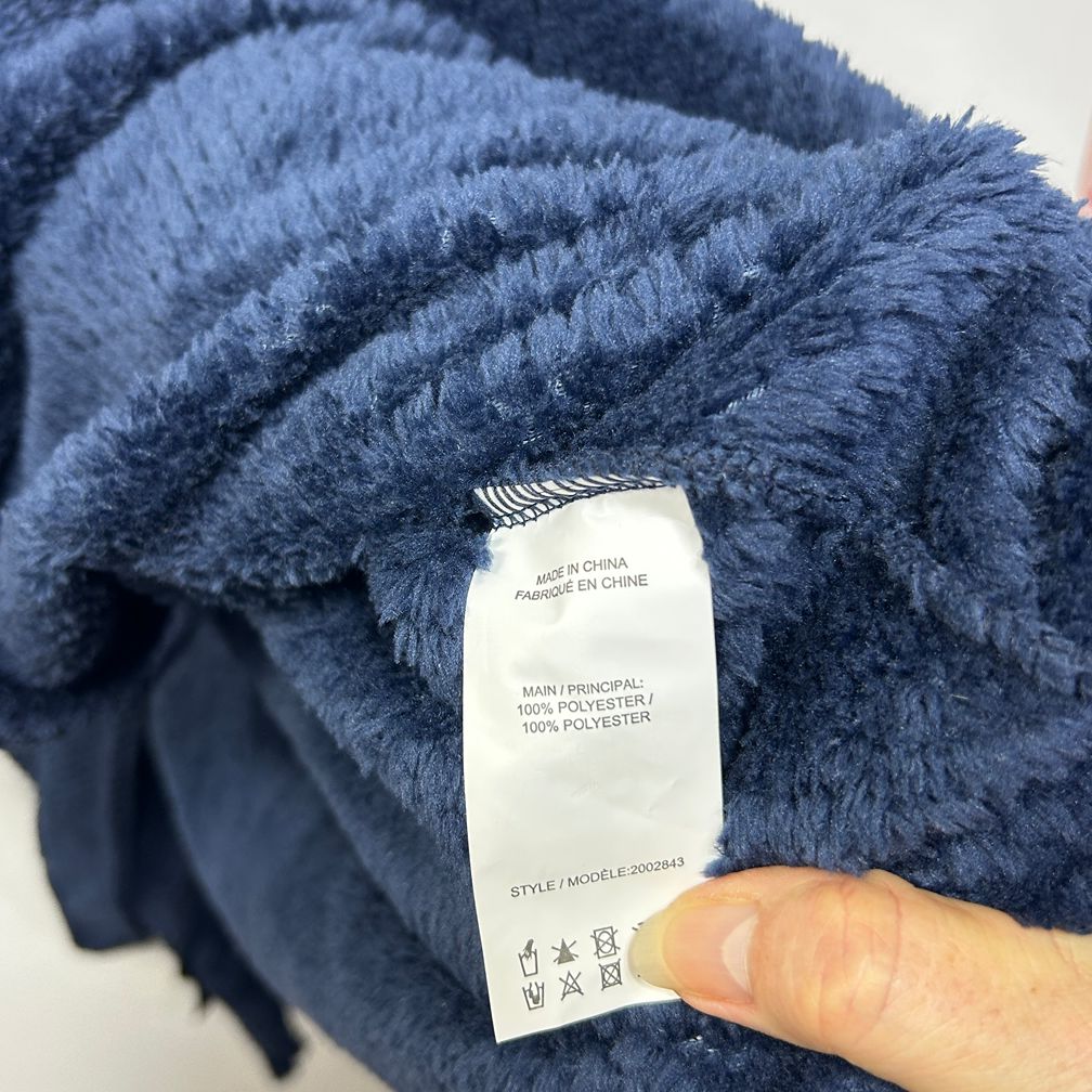 Millers Navy Plus Size Dressing Gown Robe - Size 20-22