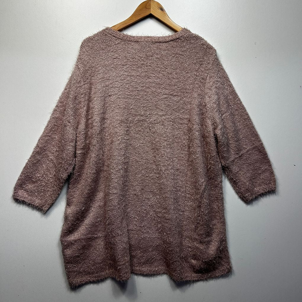 Autograph Pink Sequin Jumper - Size 22/XL