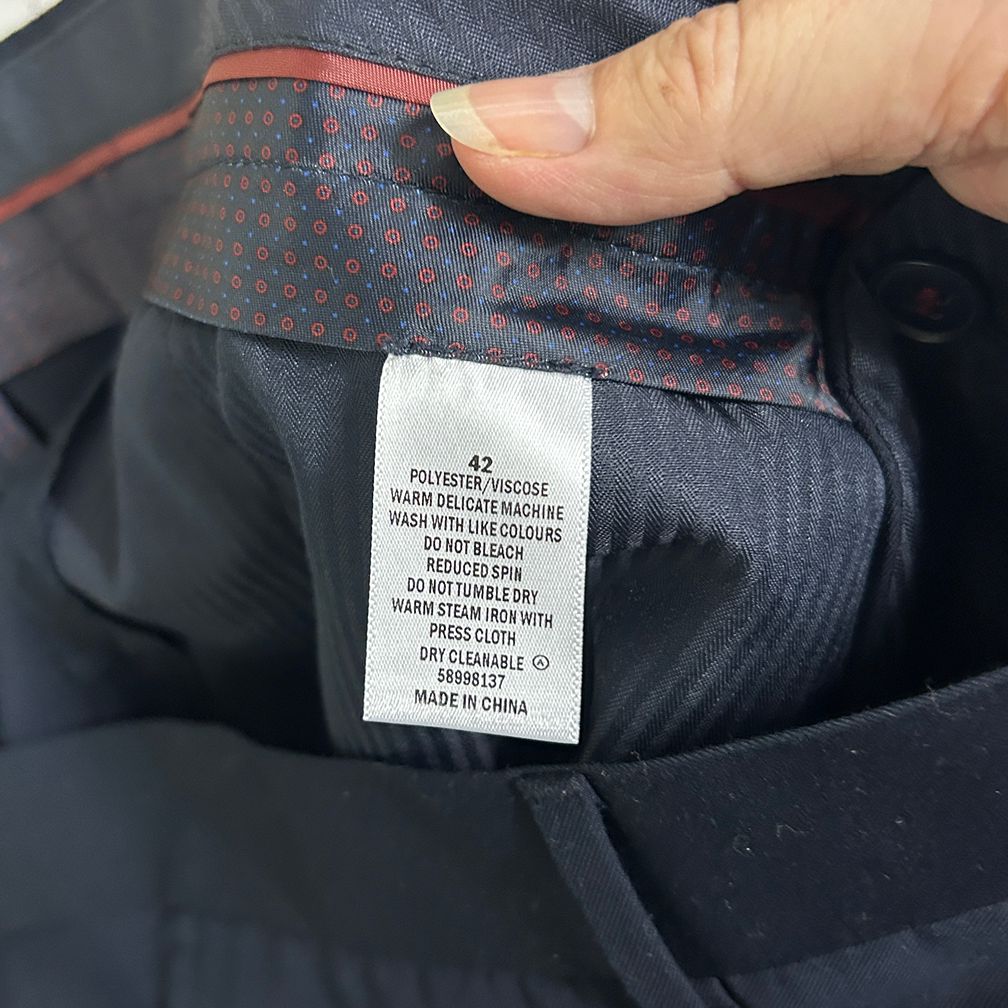 Mr Big Navy Dress Pants - Size 42