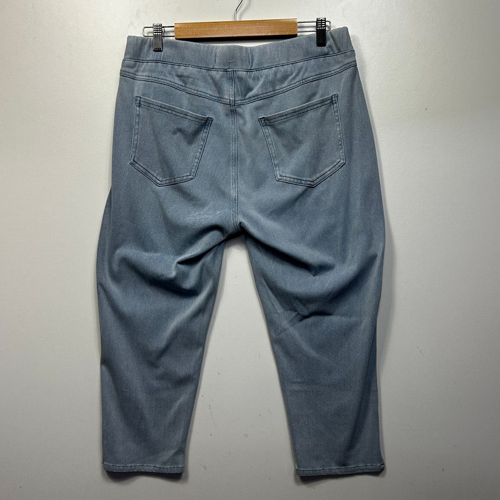 Virtuelle Light Blue Plus Size Cropped Jeggings - Size 16