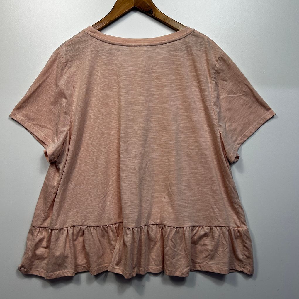 Khoko Pink Cotton Top - Size 22+