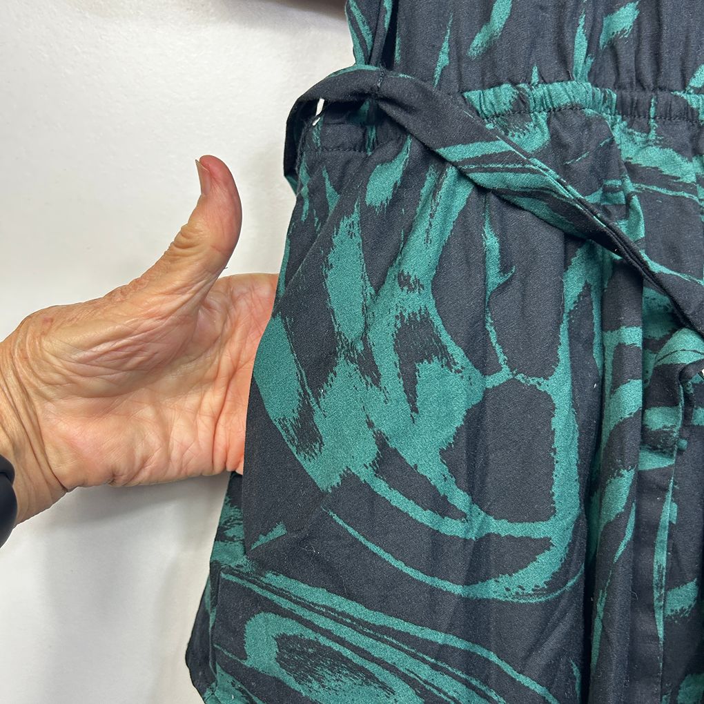 Scoop Green Cotton Maxi Dress - Size XL