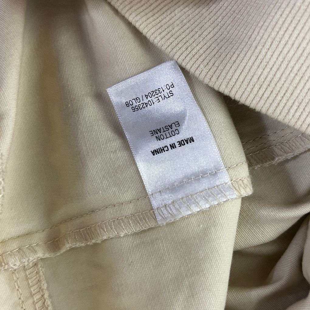 Beme Beige Cotton Cropped 3/4 Pants - Size 16