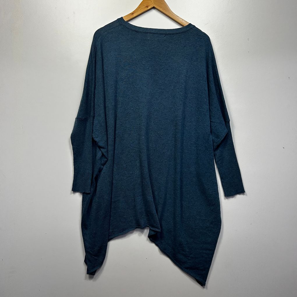 Blue Soul Blue Knit Wool Blend Jumper - Size 16/18