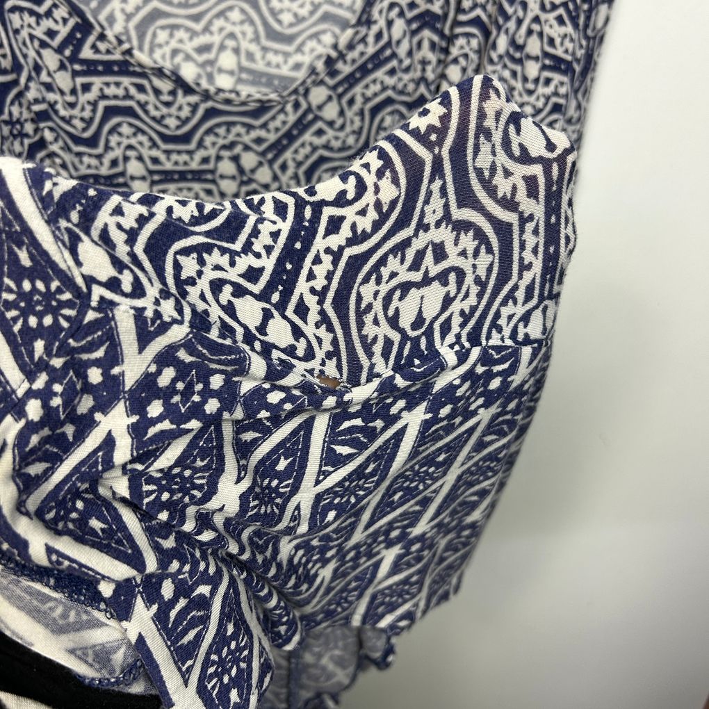 Autograph Navy Plus Size Longline Batwing Top - Size 22 (fault)