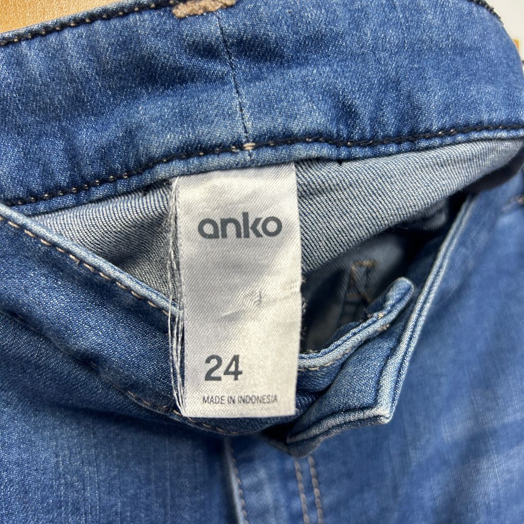 Anko Blue Plus Size Denim Shorts - Size 24