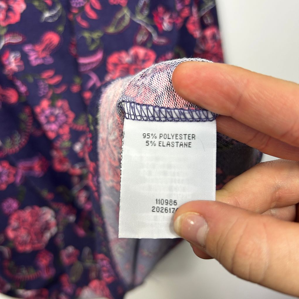 Rivers Purple Floral Plus Size Top - Size 18