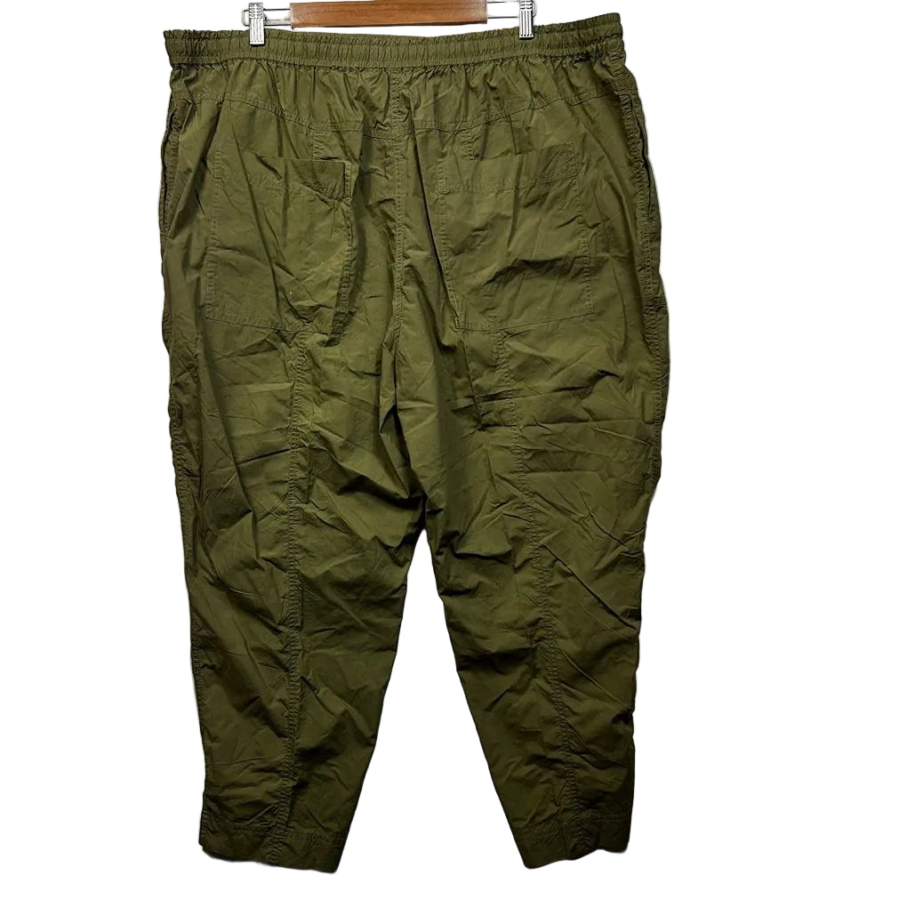 Sportscraft Olive Cotton Drawstring Pants - Size 18