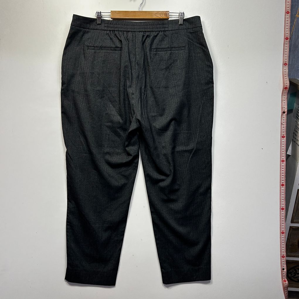 Preview Grey Herringbone Pants - Size 20