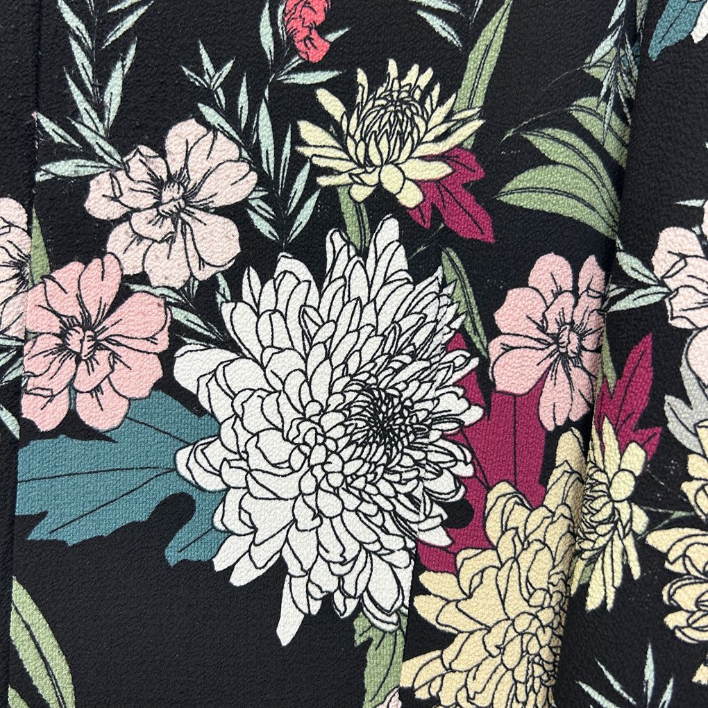 beme Black Floral Jumpsuit - Size 22