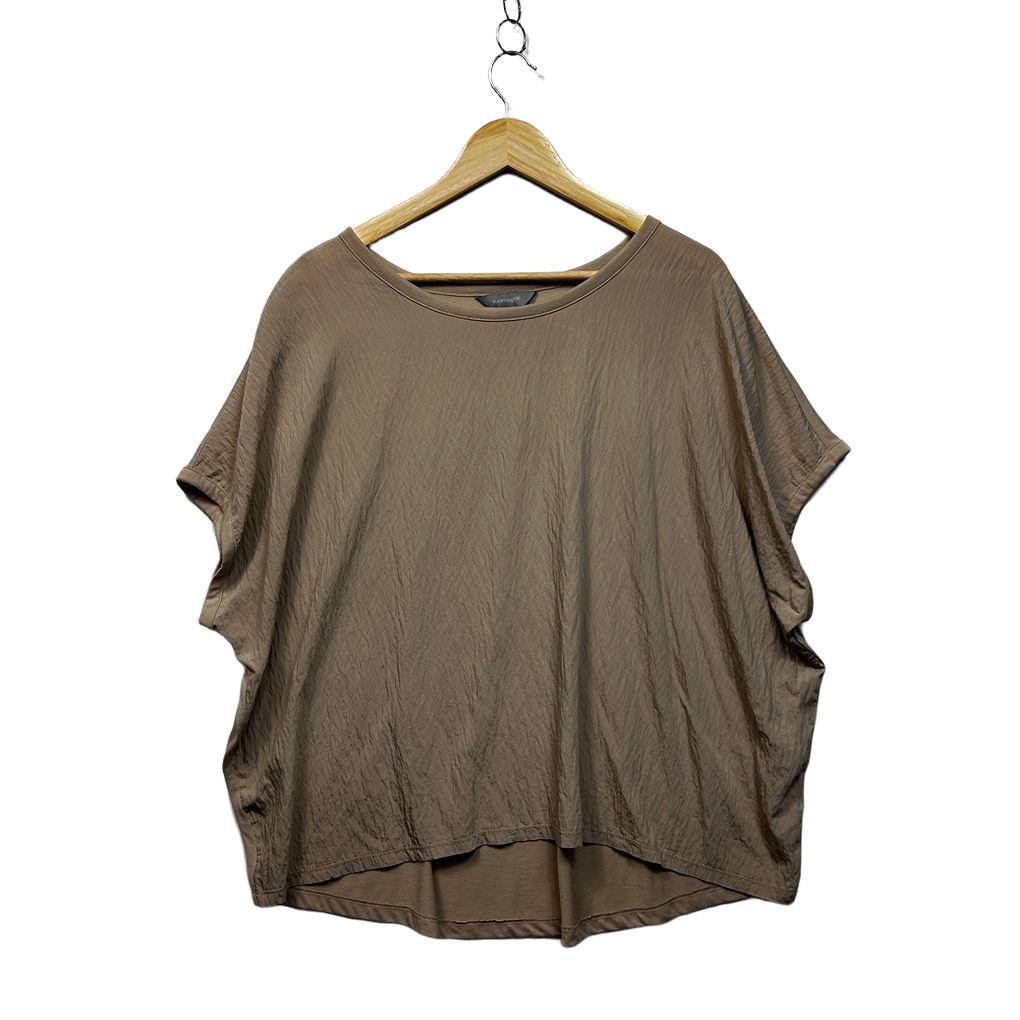 Suzanne Grae Taupe Plus Size Top - Size 2XL