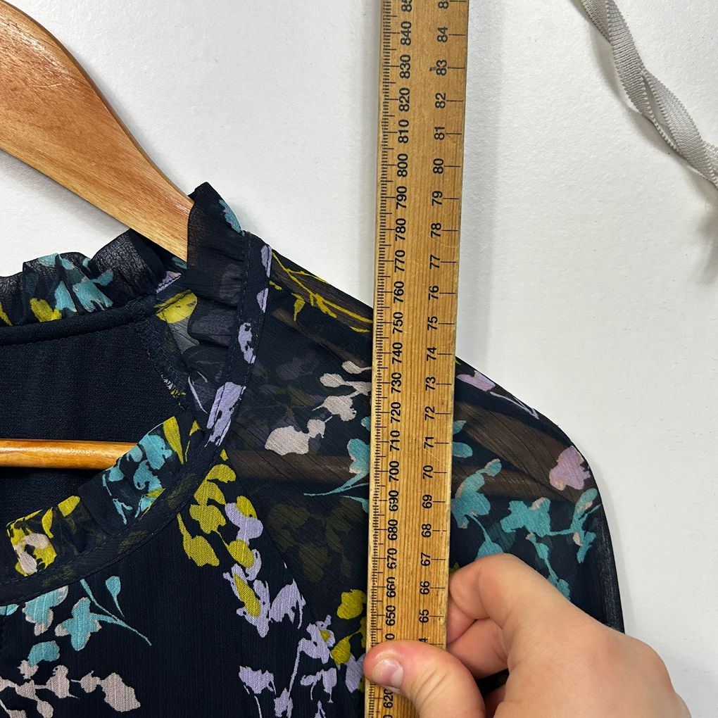 Anko Navy Floral Long Sleeve Top - Size 18/20?