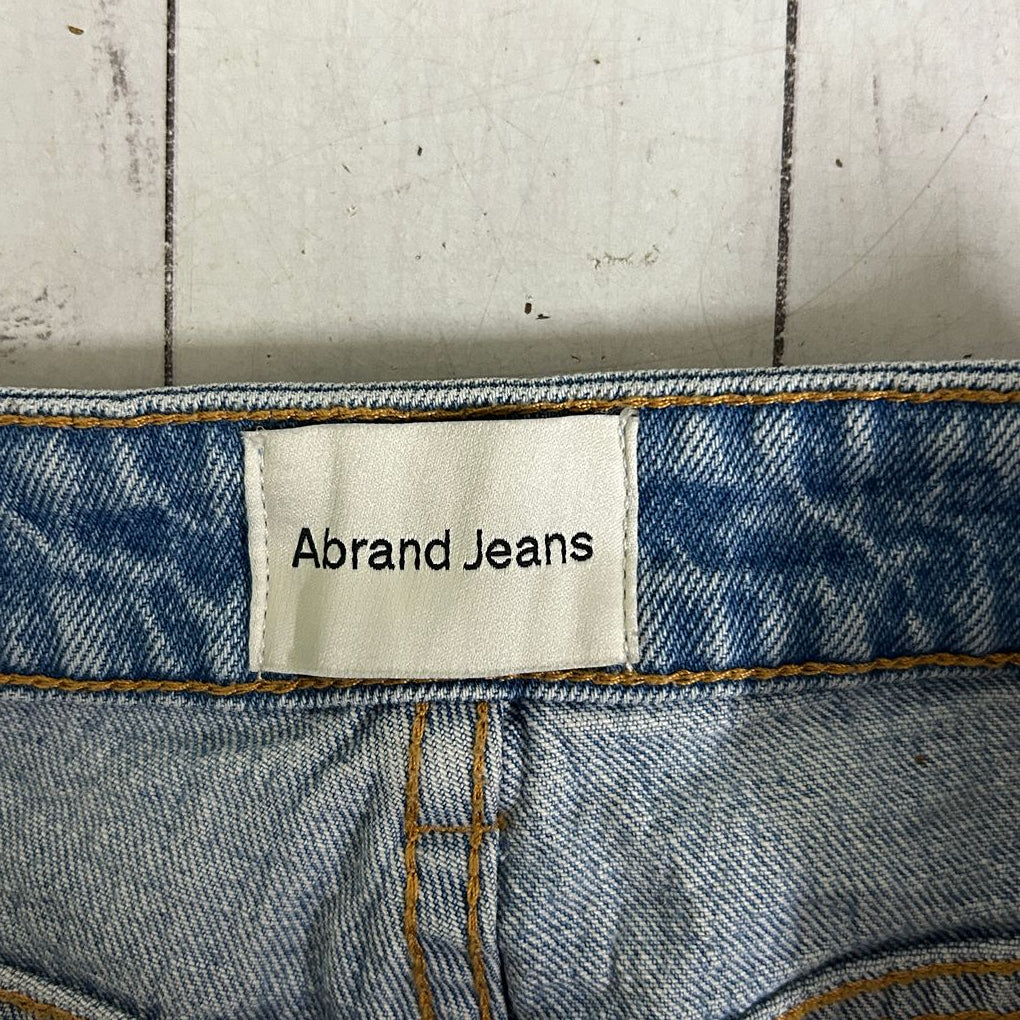 Abrand Light Blue High Rise Wide Leg Jeans - Size 16